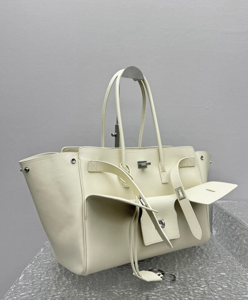 Balenciaga Bel Air Medium Carry All Bag Cream